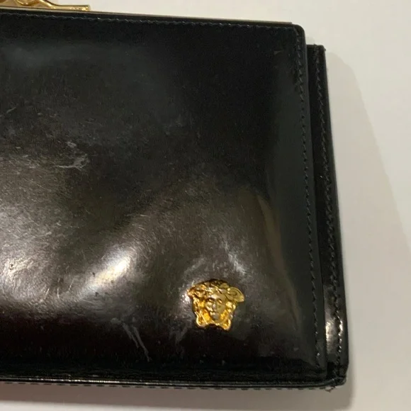 Versace Black and Gold Women's Wallet - Picture 2 of 11